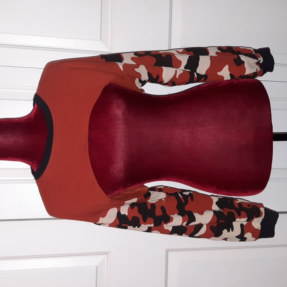 Rock Rose Couture Crop Top Camo - L